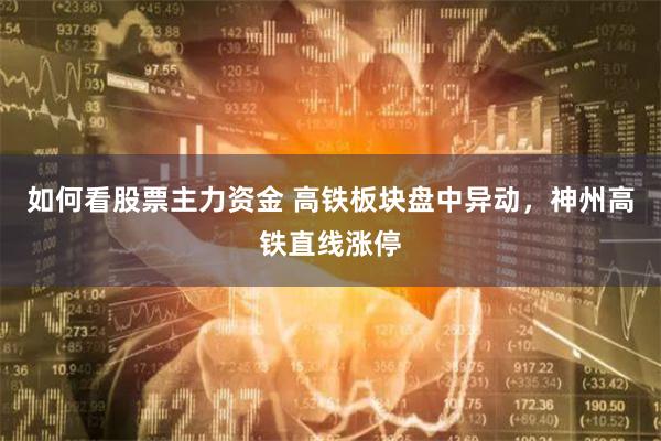 如何看股票主力资金 高铁板块盘中异动，神州高铁直线涨停