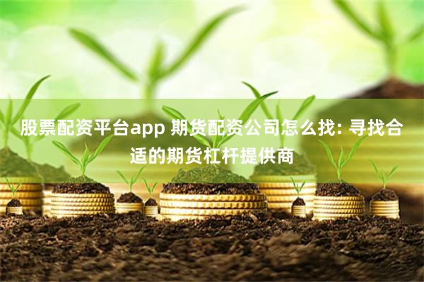 股票配资平台app 期货配资公司怎么找: 寻找合适的期货杠杆提供商